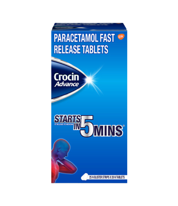 Crocin Advance 500mg Tablet