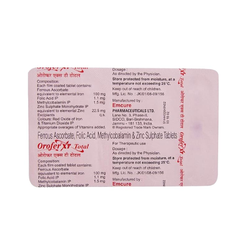 Orofer XT Total - Strip of 15 Tablets