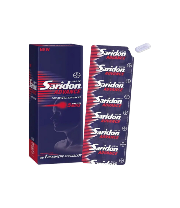 Saridon Advance For 5 In 1 Pain Relief | 10 Tablets