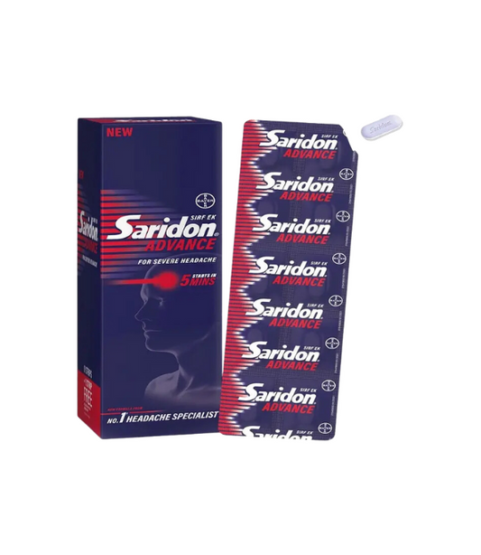 Saridon Advance For 5 In 1 Pain Relief | 10 Tablets