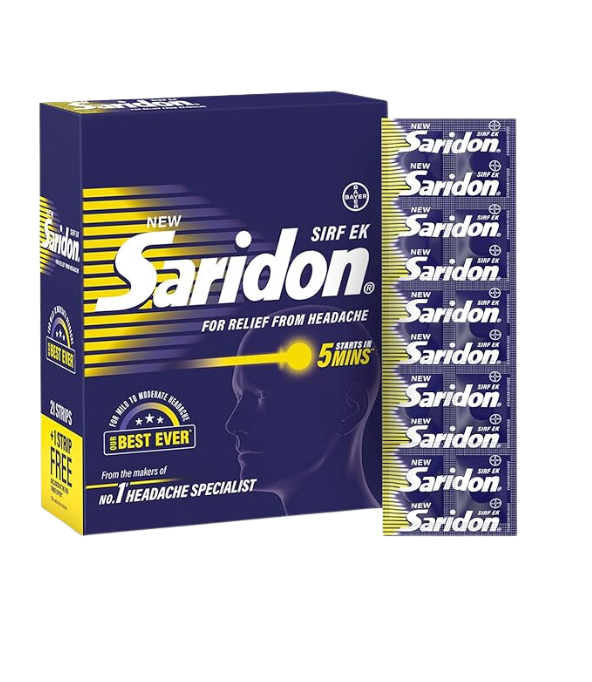 New Saridon Tablet | For Relief From Headache | 10 Tab